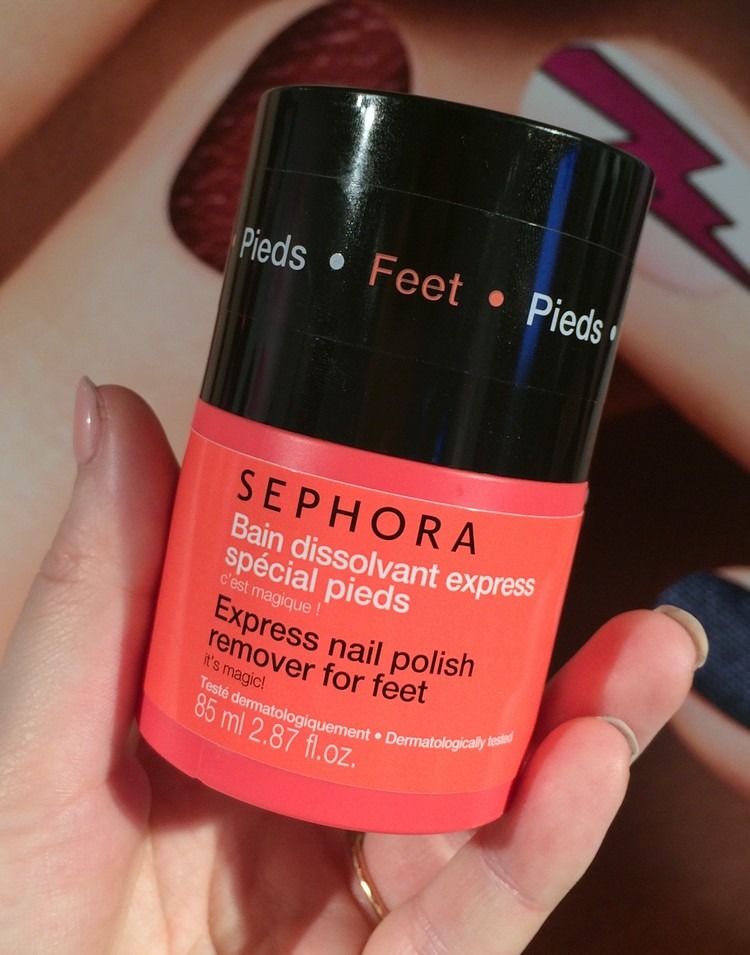 Sephora - bain dissolvant express spécial pieds