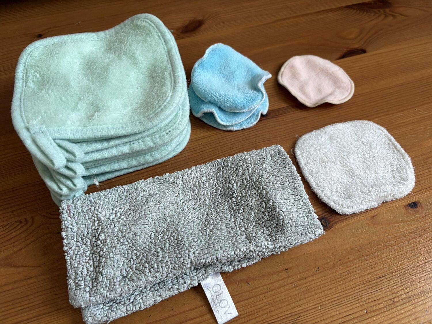 Différents formats de lingettes lavables